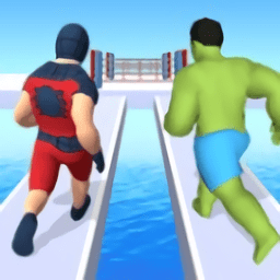 超级英雄桥跑比赛3d游戏