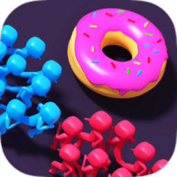 争夺甜甜圈3d小游戏(snakes brawl)
